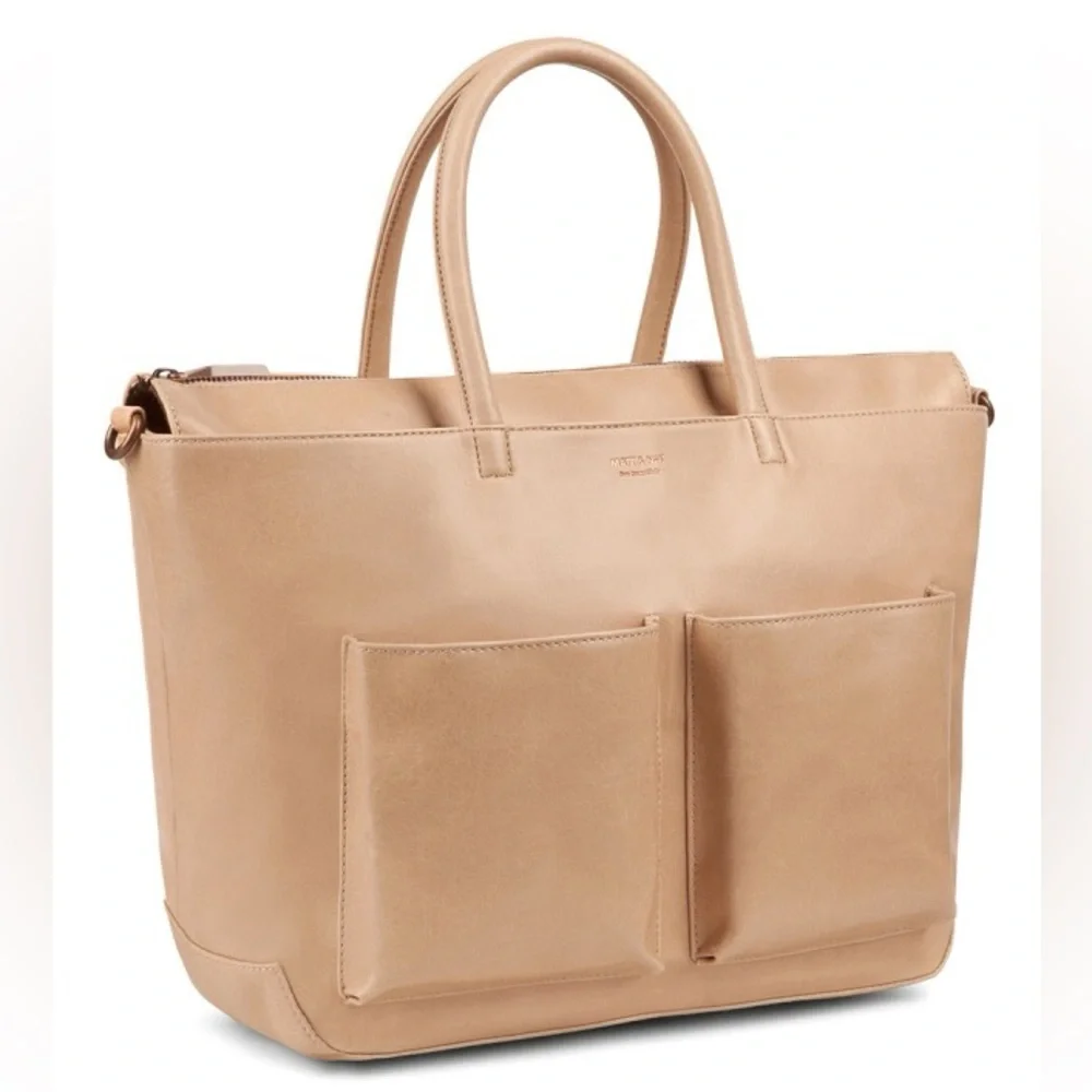 Matt & Nat 'Raylan' Vegan Leather Diaper Bag in Nude